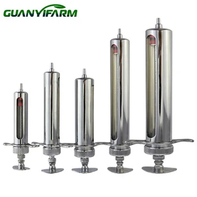 पशु चिकित्सा धातु सिरिंज